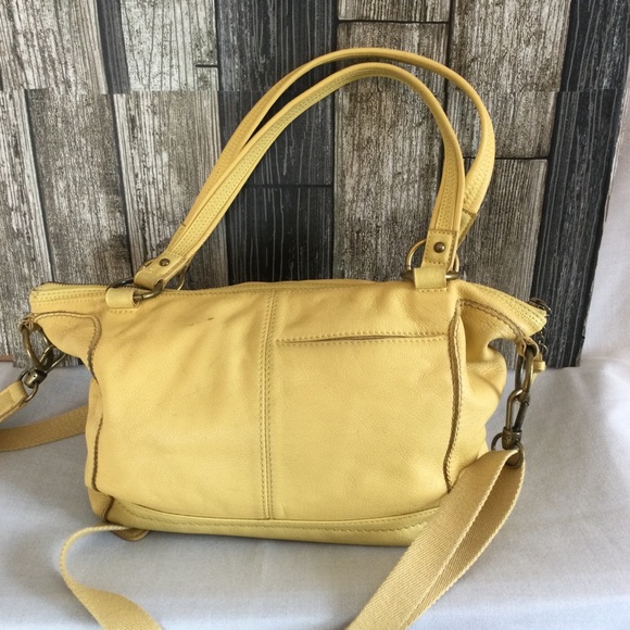 The Sak Bags The Sak Mustard Colored Leather Shoulder Handbag